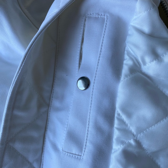 J.Crew Collection White Bomber Jacket - Picture 7 of 7